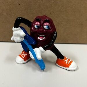 Vintage 1989 Calrab Applause California Raisins Guitar Player 2" Mini Figure